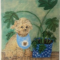 Image 3 of A5 signed print -Teddy the dog 