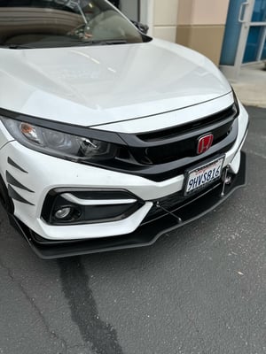 Image of 2016-2021 Honda Civic (10th Gen) "V2" front splitter