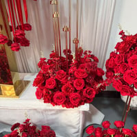 Image 4 of 80cm/60cm/35cm/Ring Red Flower