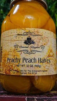 Image 2 of 👑The Armored Kingdom Premium Peachy Peach Halves (32oz)-Peeled & Pitted-Ready to Eat-Healthy