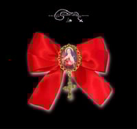 Image 1 of St Therese of Lisieux Bow Clip - Gold
