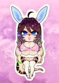 Image 1 of Chibi Kiwi Holo Stickers
