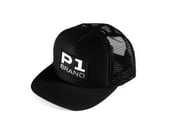 Image of "Badged" Trucker Hat, Black (P1B-T0500)