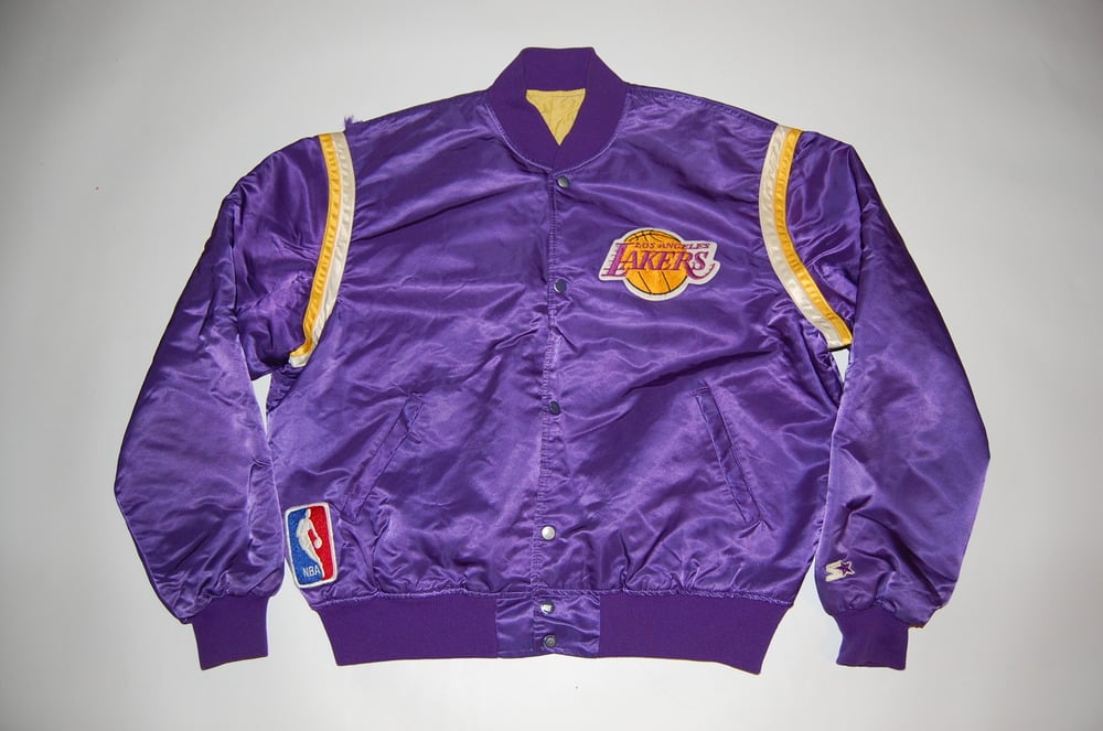 lakers vintage starter jacket