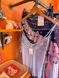 Baby Blue Lace Cami S