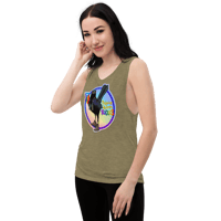 Image 3 of Birding is for Everyone 🏳️‍🌈 Pajariar es para Todxs | Fem’ Muscle Tank Top