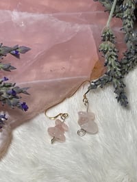 Image 1 of Rose quartz 3 earring 