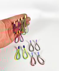 Image 2 of Double Colourful Loop Earrings