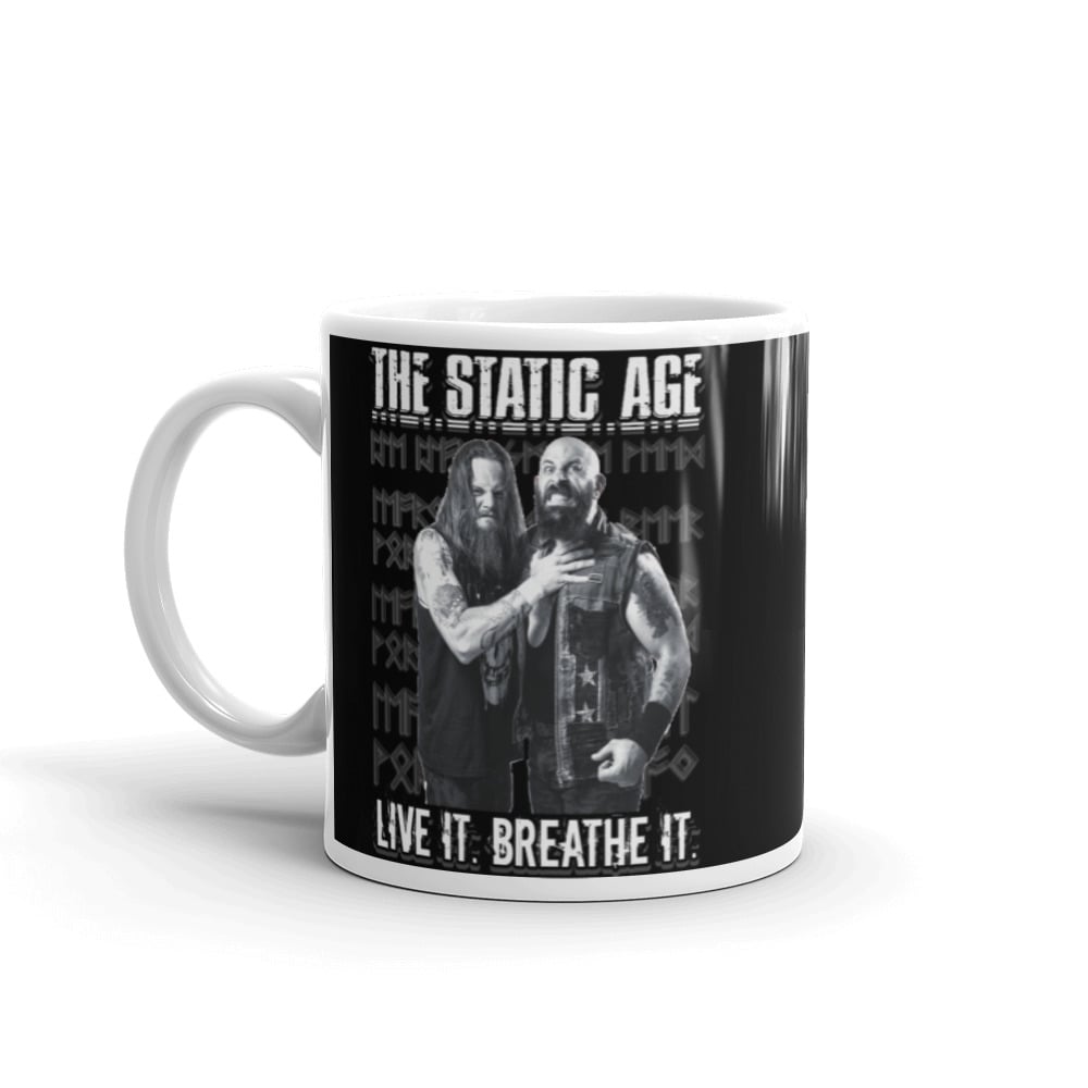 "LIVE/BREATHE." Mug