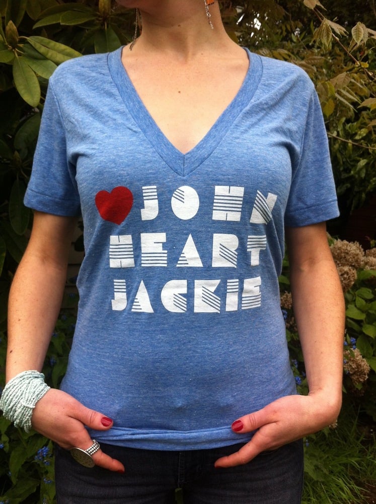 Image of 80's Heart T-Shirt | Deep-V Neck