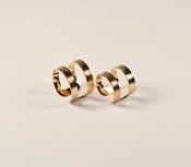 Image of Double Rings - Gold