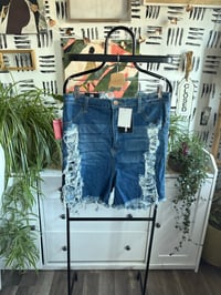 Image 1 of NWT Fashoun nova distressed shorts 