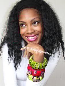 Image of Wide Fabric Bangle (Choose One)