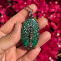 Image 2 of Malachite Tree Pendant 🌳💚
