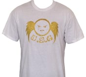 Image of WOMENS GOLD FITTED USG T-SHIRT 