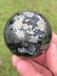 Image 1 of Pyrite In Magnetite Sphere #1421