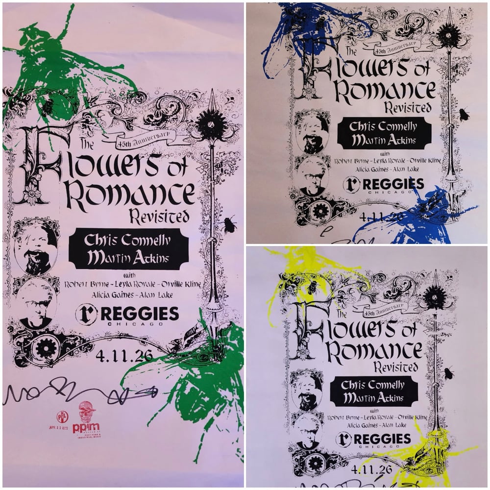 Image of Hand Screened + Signed Poster - Flowers of Romance Revisited 2026