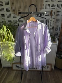 Image 1 of Purple button up 