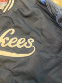 Image 4 of Yankees Satin Starter Script Bomber (XXL)