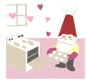 Image of Love is in the Kitchen Gnome Print