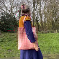 Image 4 of Gingham Book Bag