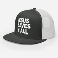 Image 2 of Jesus Saves Y'all Trucker Cap - FREE SHIPPING!!!
