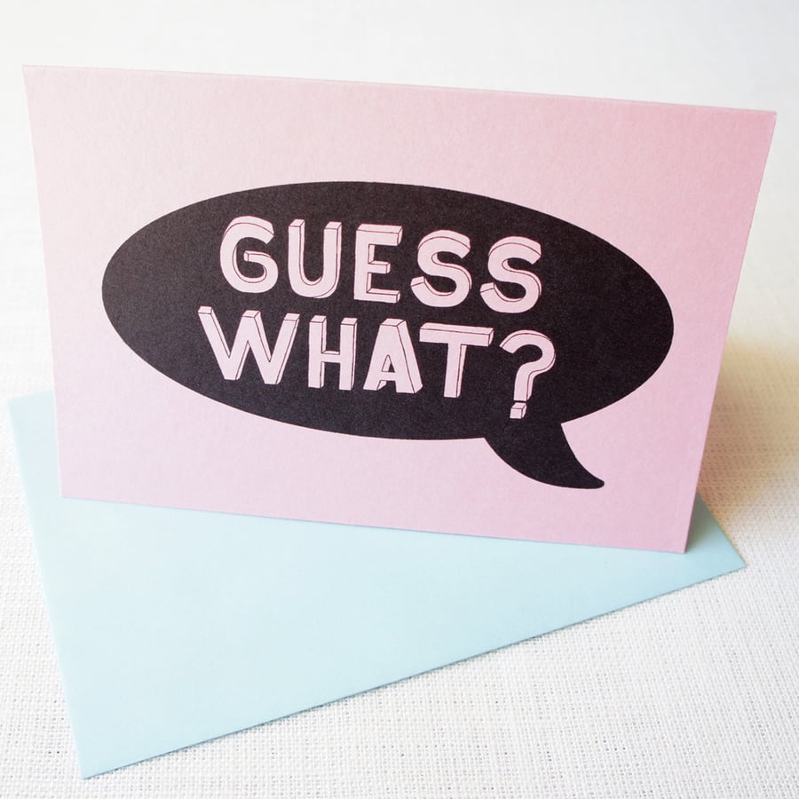 Image of Guess what card