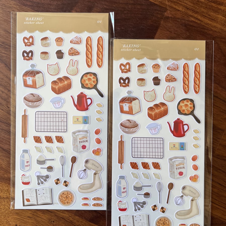 Image of 'Baking' Sticker Sheet