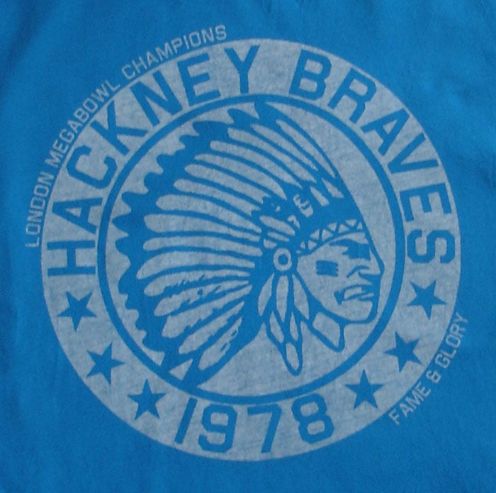 Image of Hackney Braves Vintage Tee (Blue)