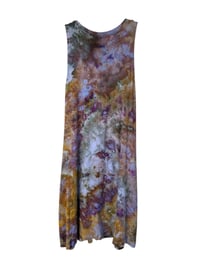 Image 6 of S Jersey Knit Pocket Tank Dress in Earthy Watercolors Ice Dye