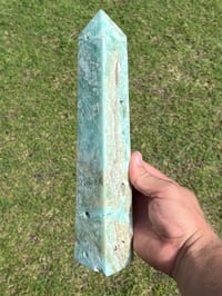 Image 13 of Large Blue Aragonite Obelisk #3072