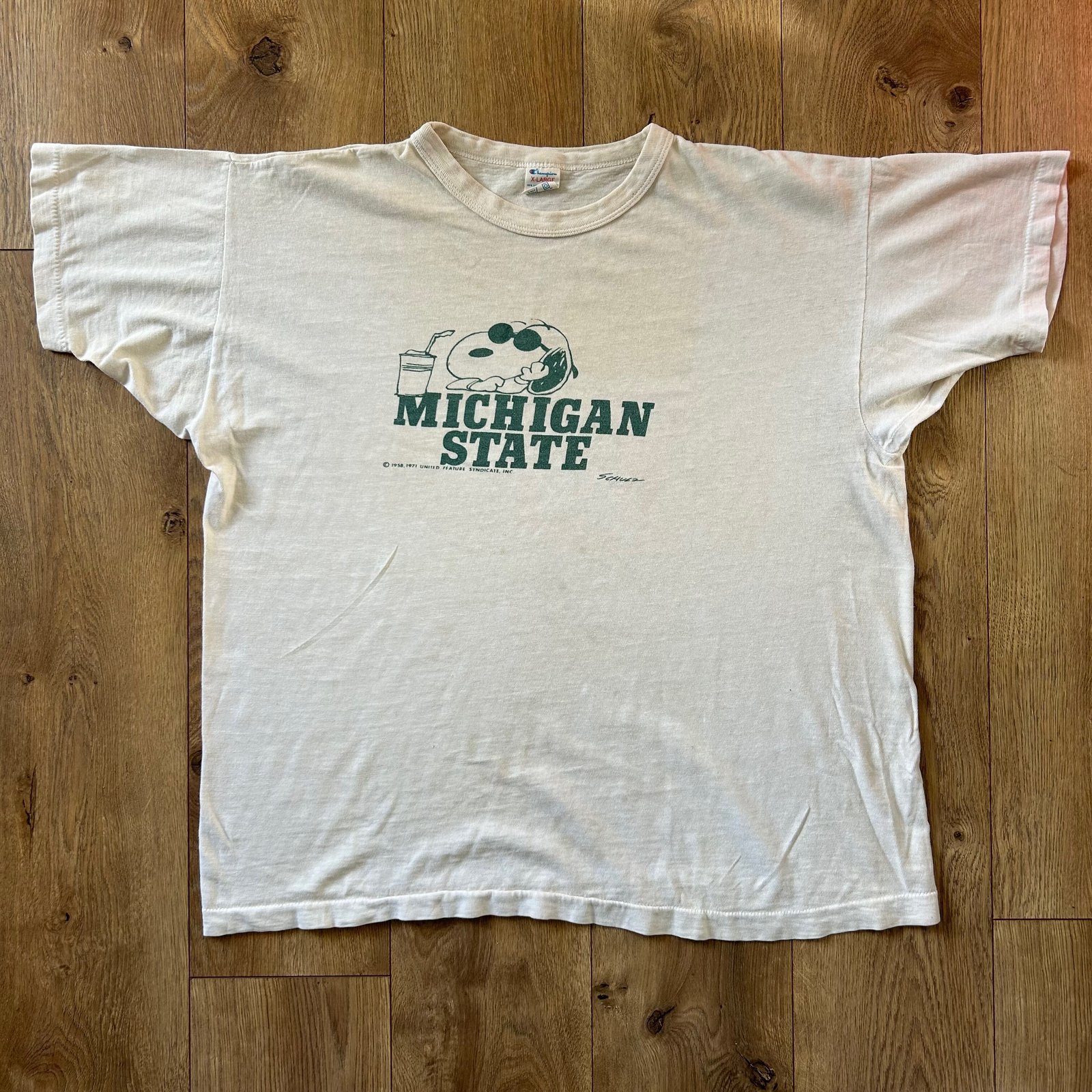 70s Michigan State Snoopy Sz XL | ChinaCatClothing