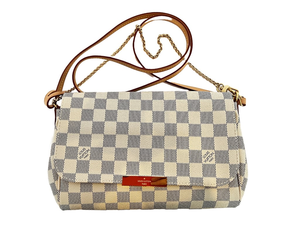 Image of Louis Vuitton Damier Azur Favorite MM Handbag 1150-15