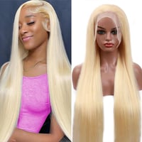 Image 2 of HD 613 13”4 RAW INDIAN STRAIGHT FRONTAL WIG