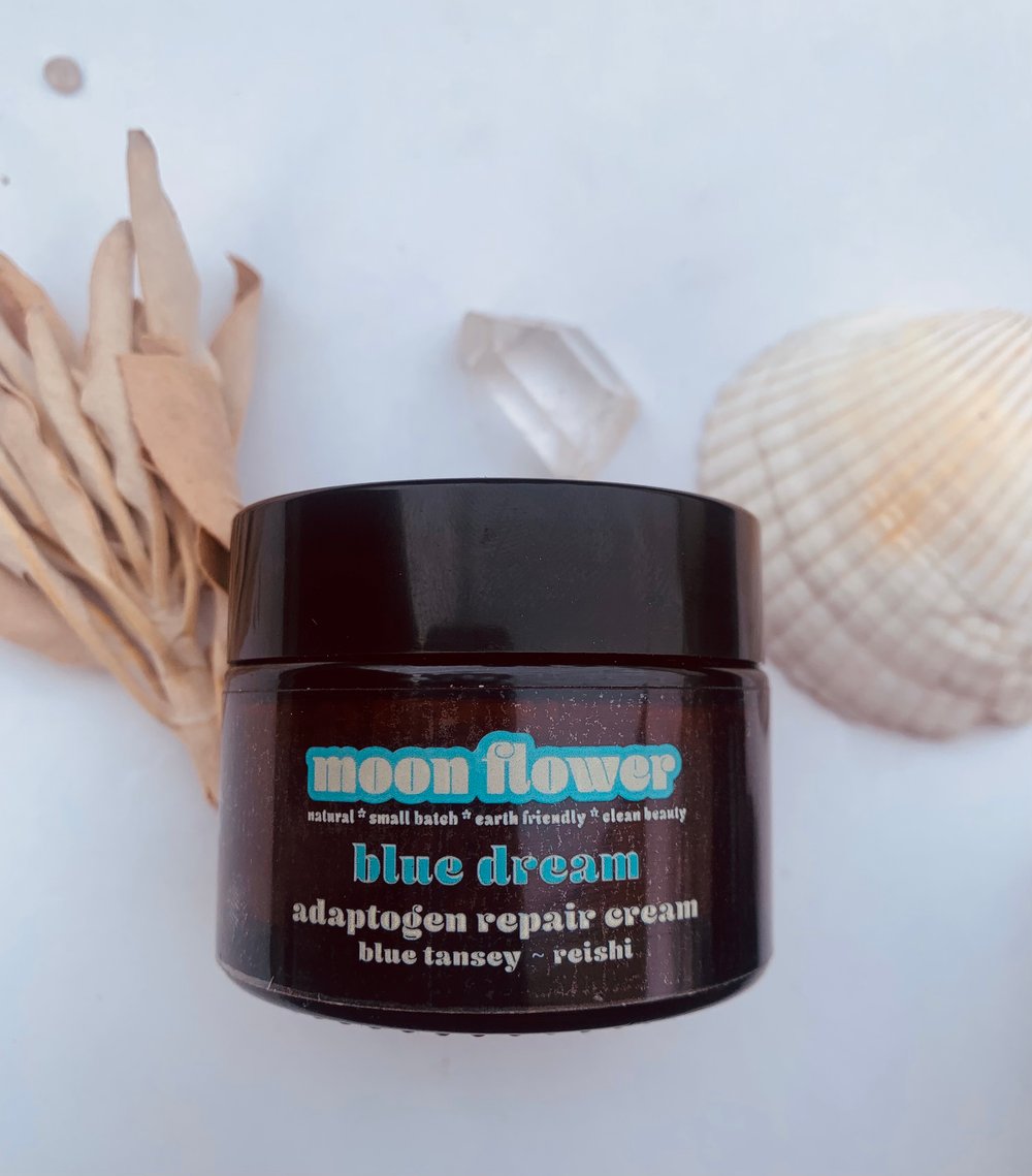 Image of Blue Dream Adaptogenic Face Cream ft. blue tansey and reishi