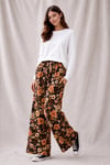 Autumn Floral Corduroy Pants with free postage 