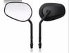 Black Harley style mirrors