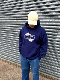 Image 2 of Premium Navy Blue Kitsune Koi V2 Hoodie