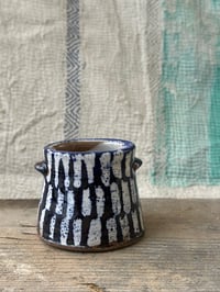 Image 3 of Small blue stripe vase