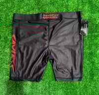 Image 3 of Sayless Biker Shorts (Black & Red)