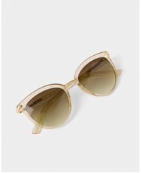 Image 2 of KATIE LOXTON Ravello Round Cat-Eye Sunglasses in Nude Transparent 