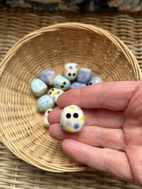 Image 5 of Mini Egg Guys Small (Pale Blue or Lilac) standing decoration