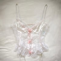 Image 1 of vintage lace corset lingerie (#08)