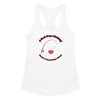 Image 4 of A Bad Day Fishing Women’s fitted racerback tank top