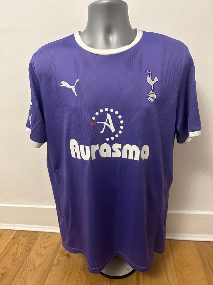 Image of Tottenham Hotspur “MODRIĆ 14” 2011/12 Away Shirt + PL patches  (L)