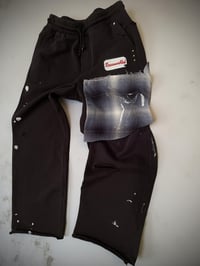 Image 1 of destroyed Mechanic Plaid Joggers 