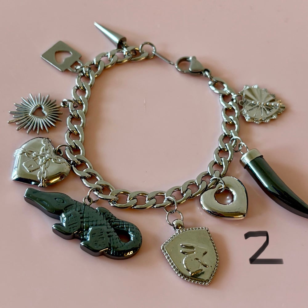 Image of Chunky Big Charm Bracelets - one of a kind