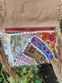 Image 4 of Chilean Bag -Cream fringes and strap