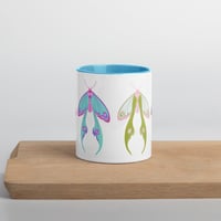 Image 4 of Cute Moth Mug with Color Inside, Cute Bugs Mug, Cute Aesthetic Mugs