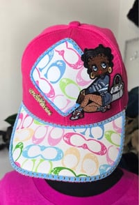 Image 2 of Size Large Hot pink Tshirt Dress w/ hat